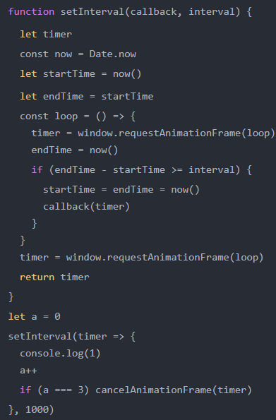 setTimeout、setInterval、requestAnimationFrame3