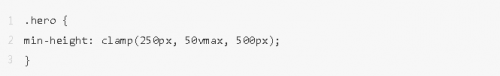 Clamp()、Max() 和 Min() CSS 函數(shù)的用例10